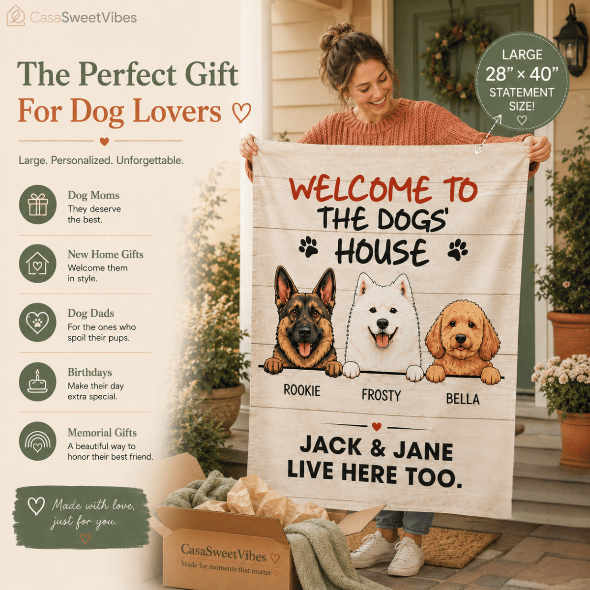 SweetVibes - Personalized Pet Garden Flag