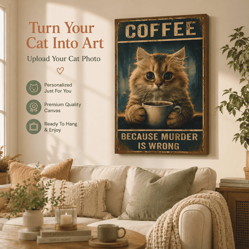 SweetCanvas - Personalized Cat Coffee Lover Gift
