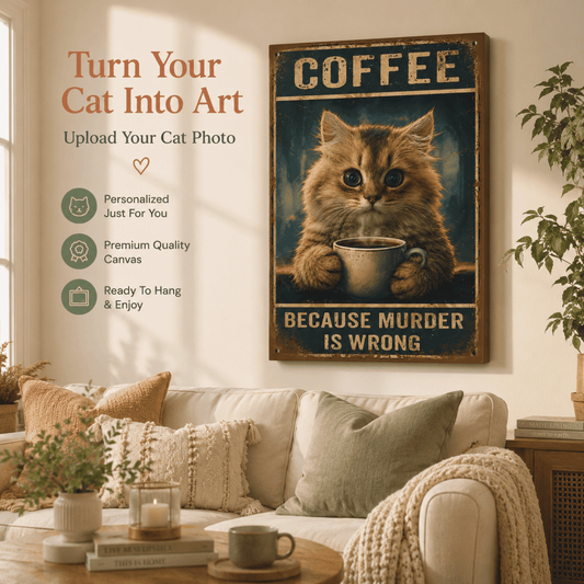 SweetCanvas - Personalized Cat Coffee Lover Gift