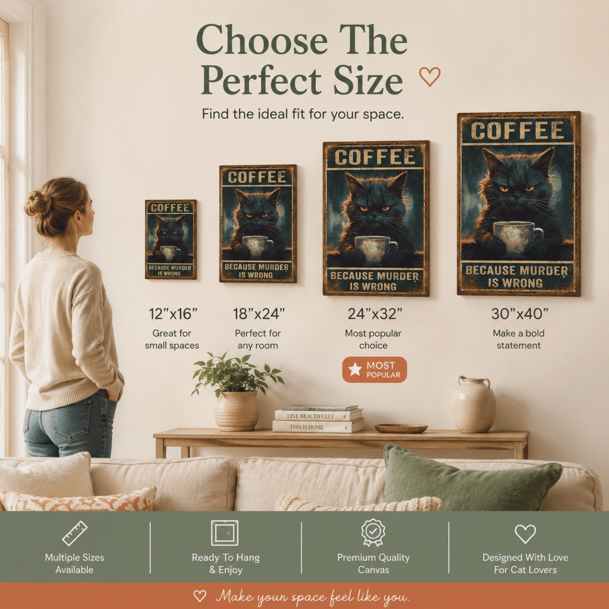 SweetCanvas - Personalized Cat Coffee Lover Gift