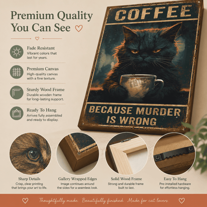 SweetCanvas - Personalized Cat Coffee Lover Gift