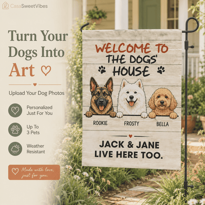 SweetVibes - Personalized Pet Garden Flag