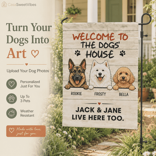 SweetVibes - Personalized Pet Garden Flag