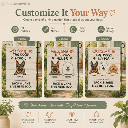 SweetVibes - Personalized Pet Garden Flag
