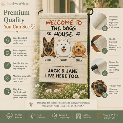 SweetVibes - Personalized Pet Garden Flag