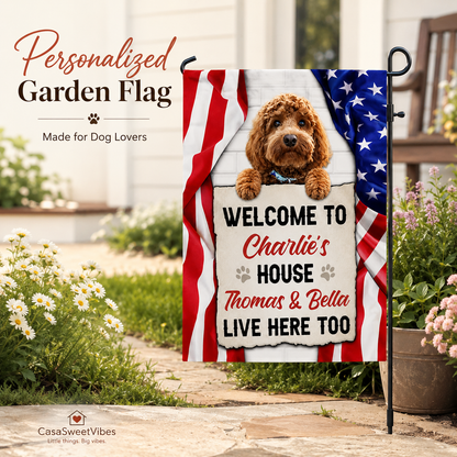 SweetVibes - Personalized Patriotic Paws Welcome