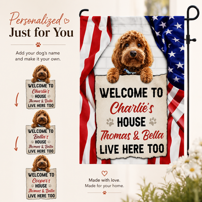 SweetVibes - Personalized Patriotic Paws Welcome