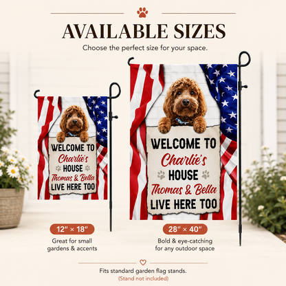 SweetVibes - Personalized Patriotic Paws Welcome